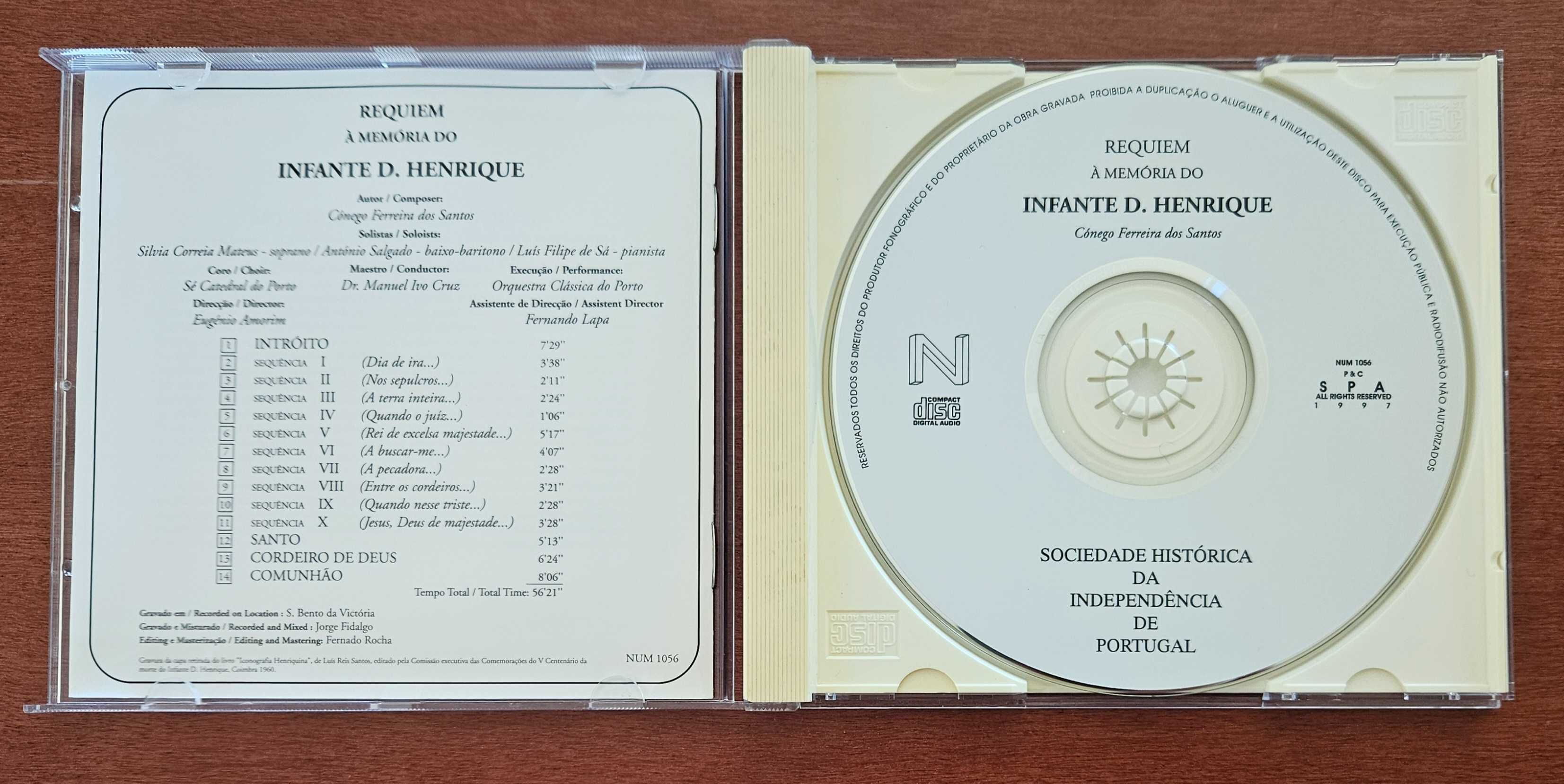 CD música classica - Requiem à Memória do Infante D Henrique