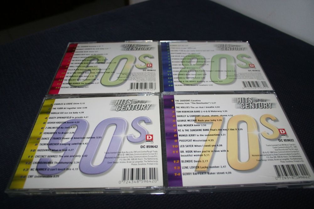 4 CD - Hits Of The Century - Pop - Rock - Slow - Oldies 60s 70s 80s 90