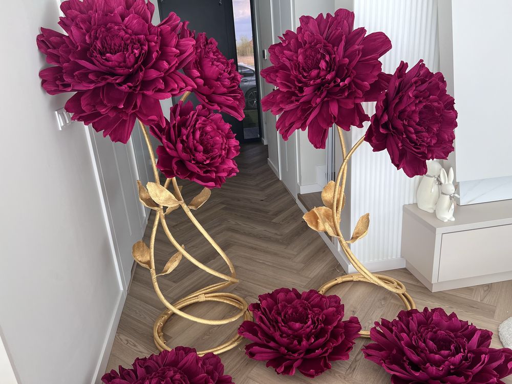 Peonie kwaoty giganty urodziny chrzciny dekoracja sklepu