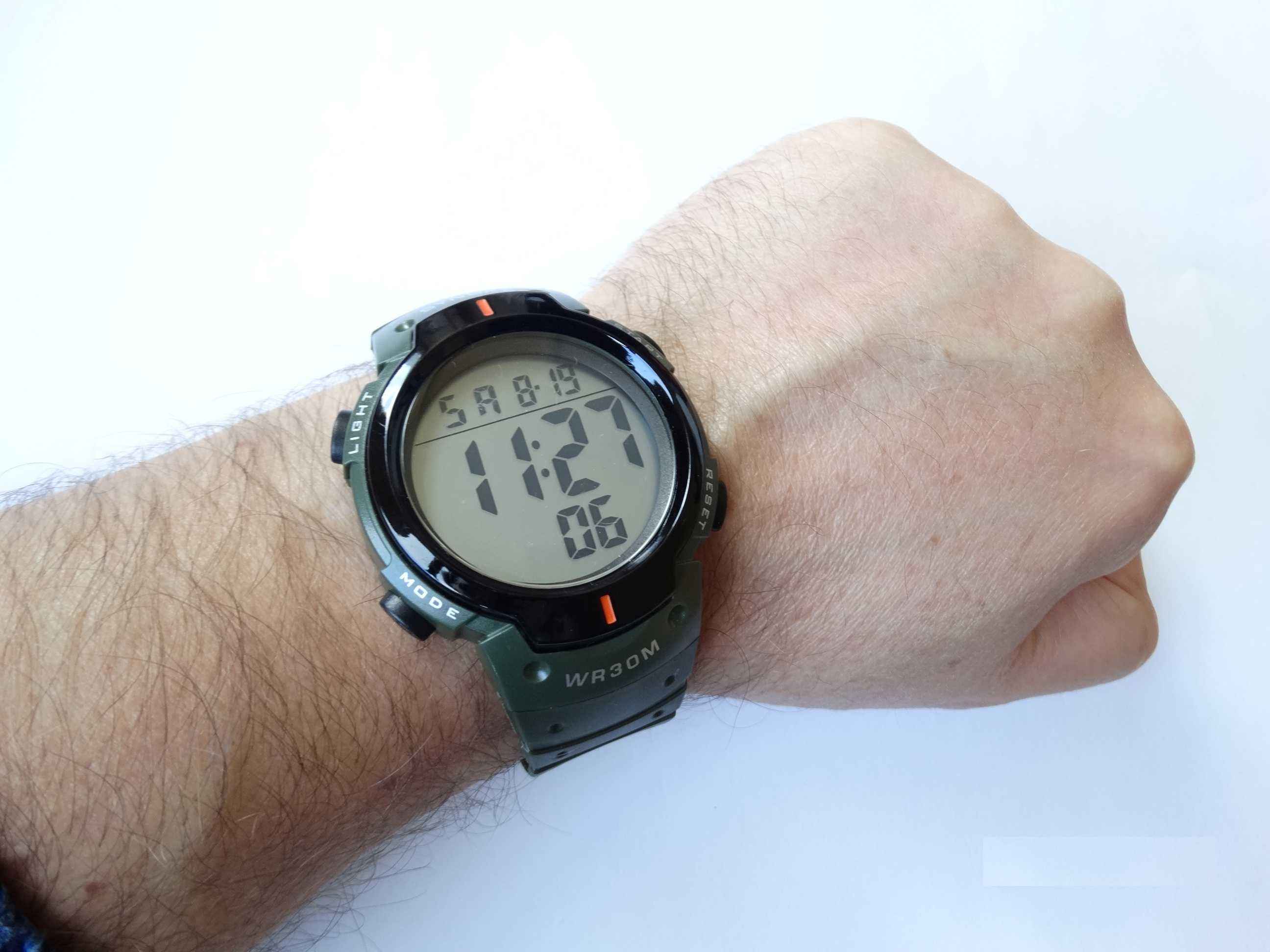 Zegarek męski Synoke wojskowy zielony elektroniczny cyfrowy sportowy