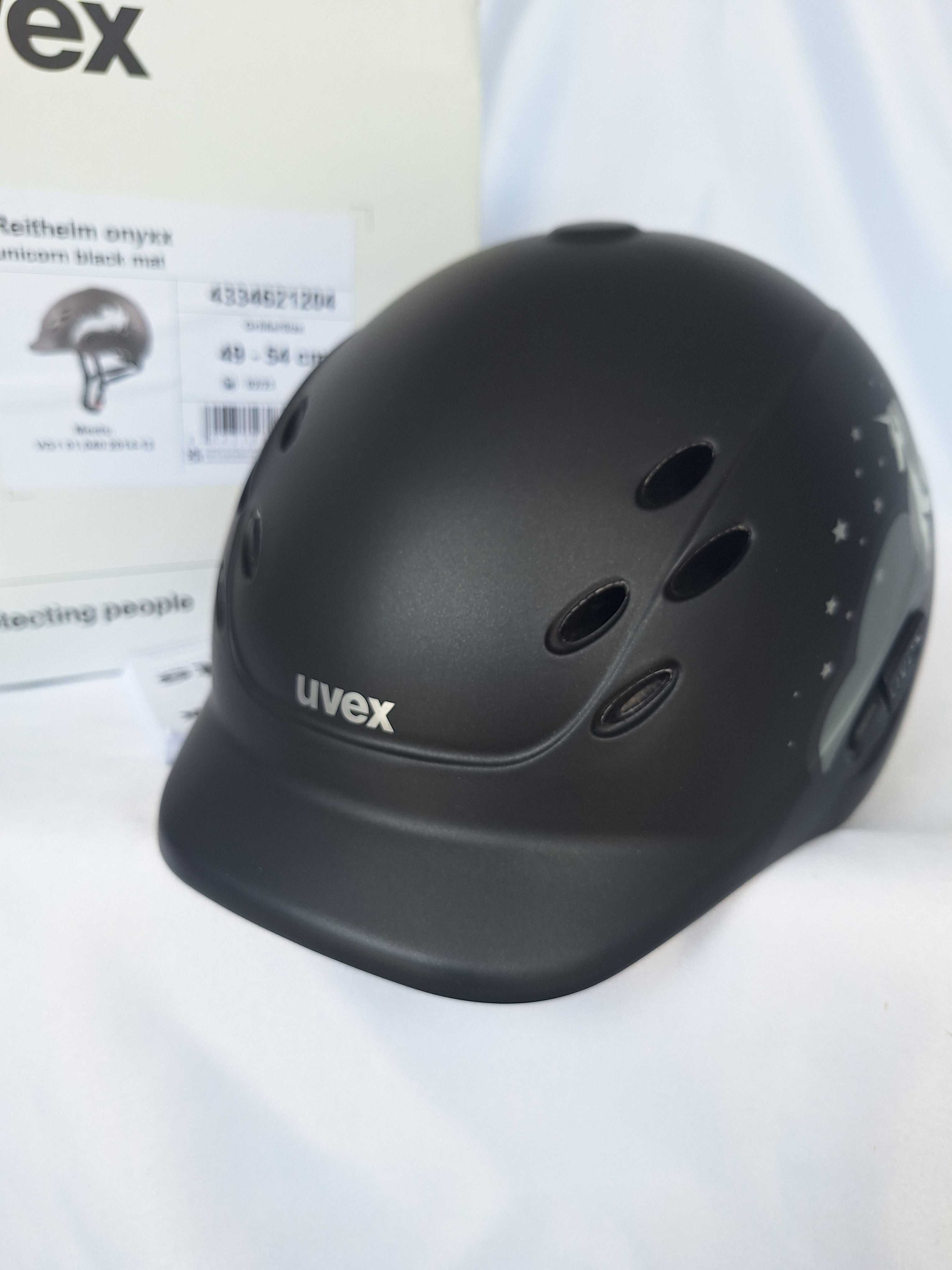 Kask jeździecki toczek Uvex Reithelm Onyxx Unicorn 3XS-XS 49-54cm