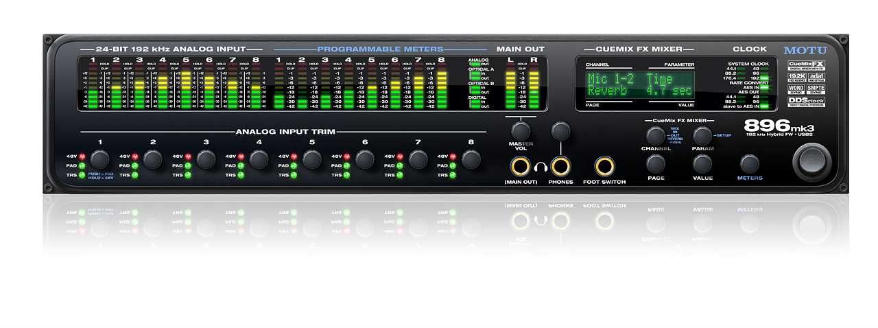 Interface de Áudio Motu 896MK3 – Como Nova