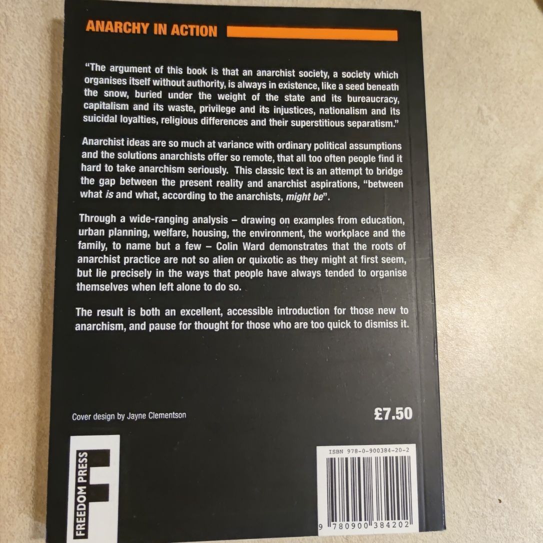 Anarchy in action Colin Ward książka eng anarchizm