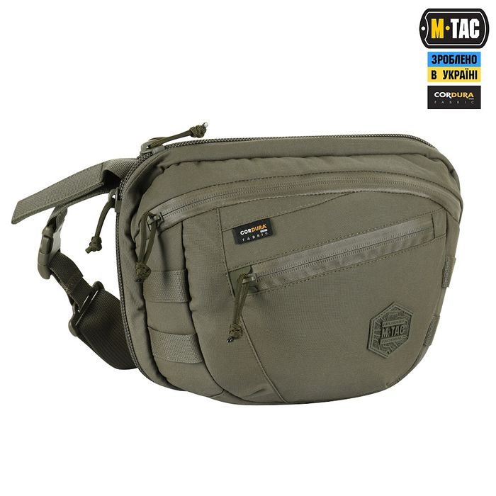 M-Tac сумка Sphaera Hardsling Bag Large з липучкою Elite Ranger Green