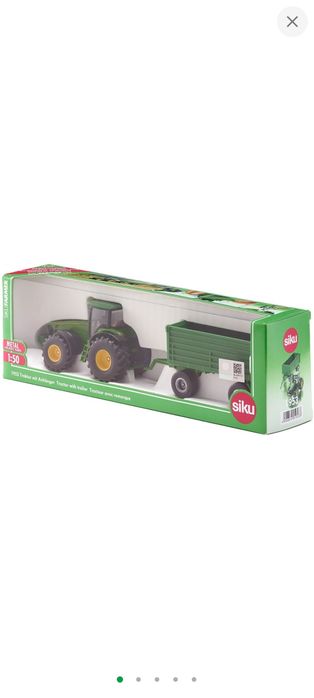 Модель трактора siku 1:50 з причепом