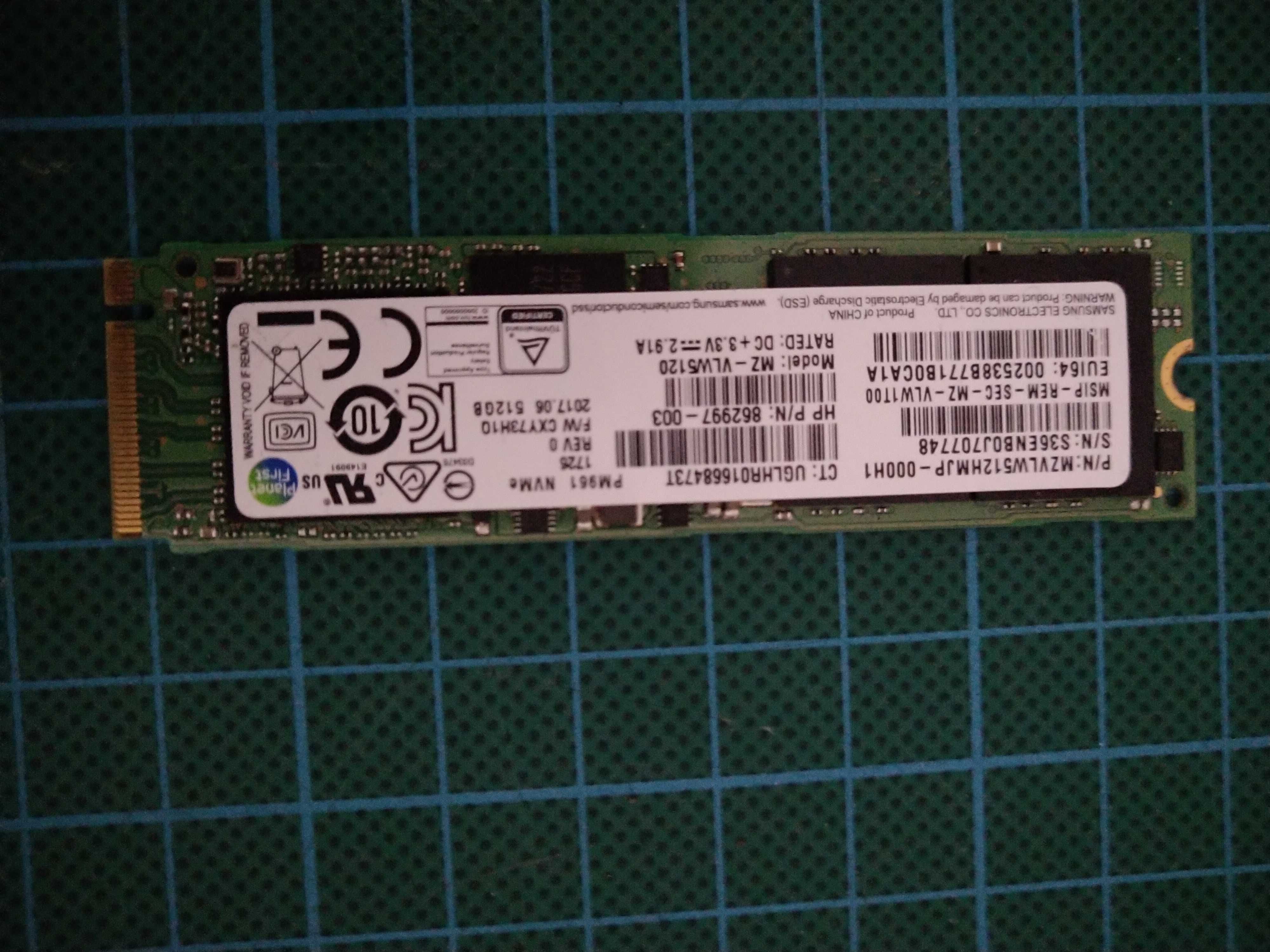 SSD 512 GB Samsung PM961 MZVLW512HMJP M.2 (22x80) NVMe