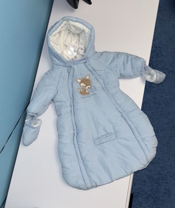 Комбінезон конверт для новонароджених,кокон 0-3 міс новий