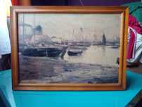 Aleksander Gierymski  Port Rybacki Barki