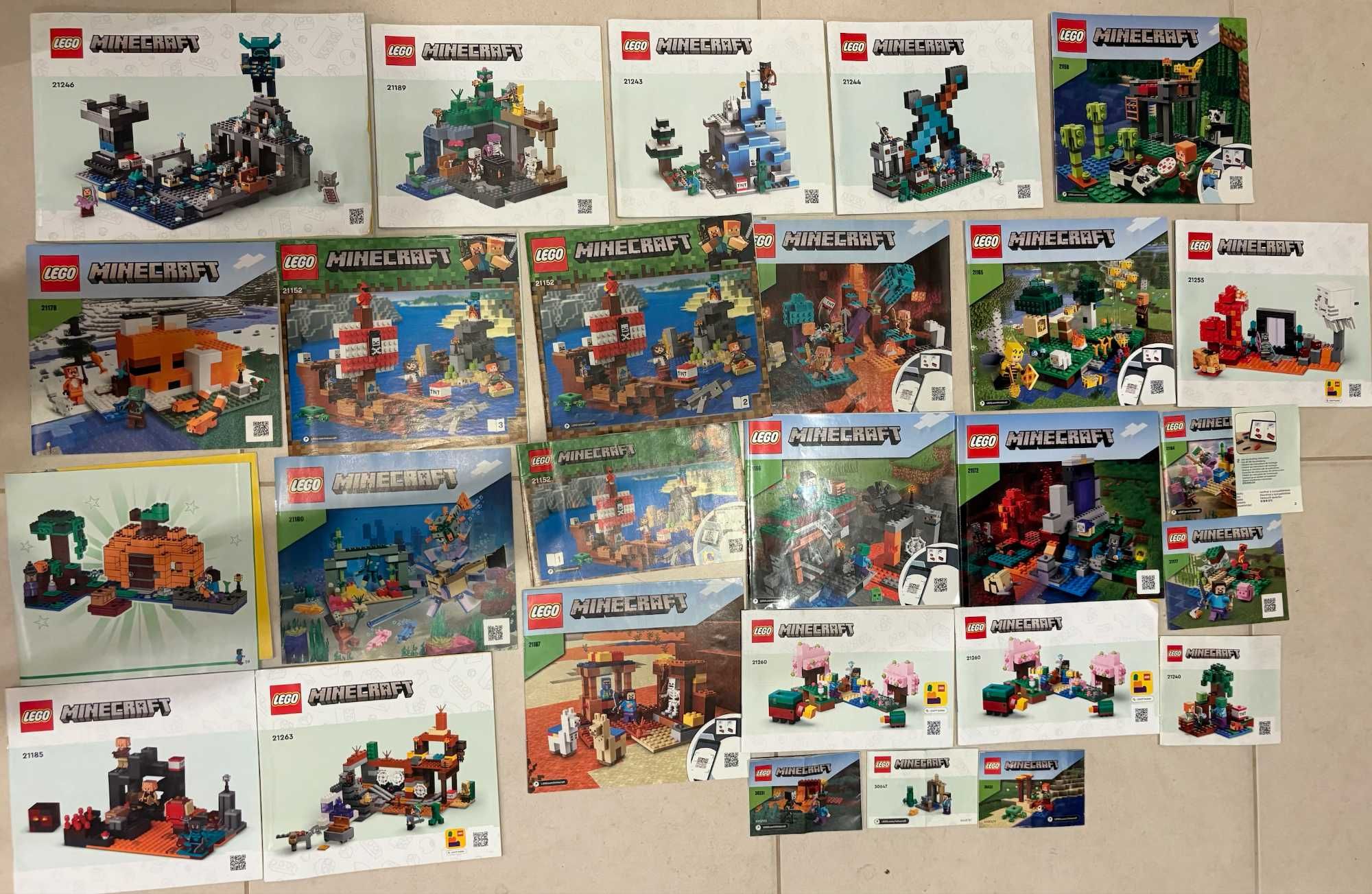 LEGO Minecraft 24 Zestawy - Kolekcja