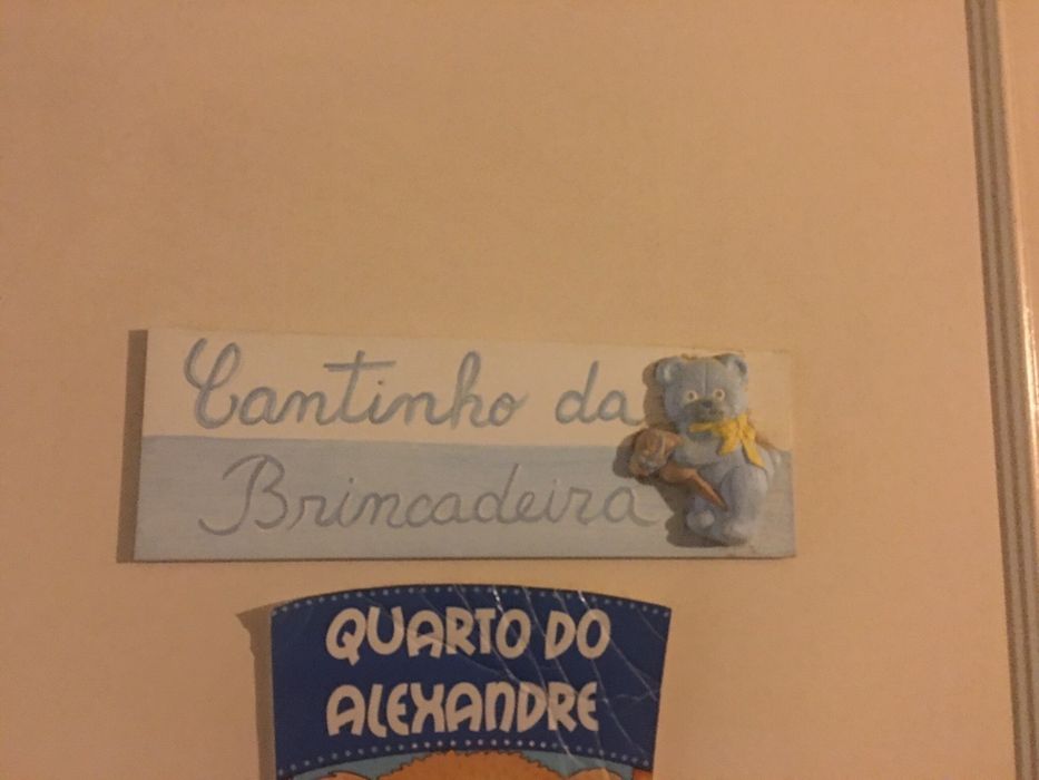 Placa cantinho da brincadeira quarto criança