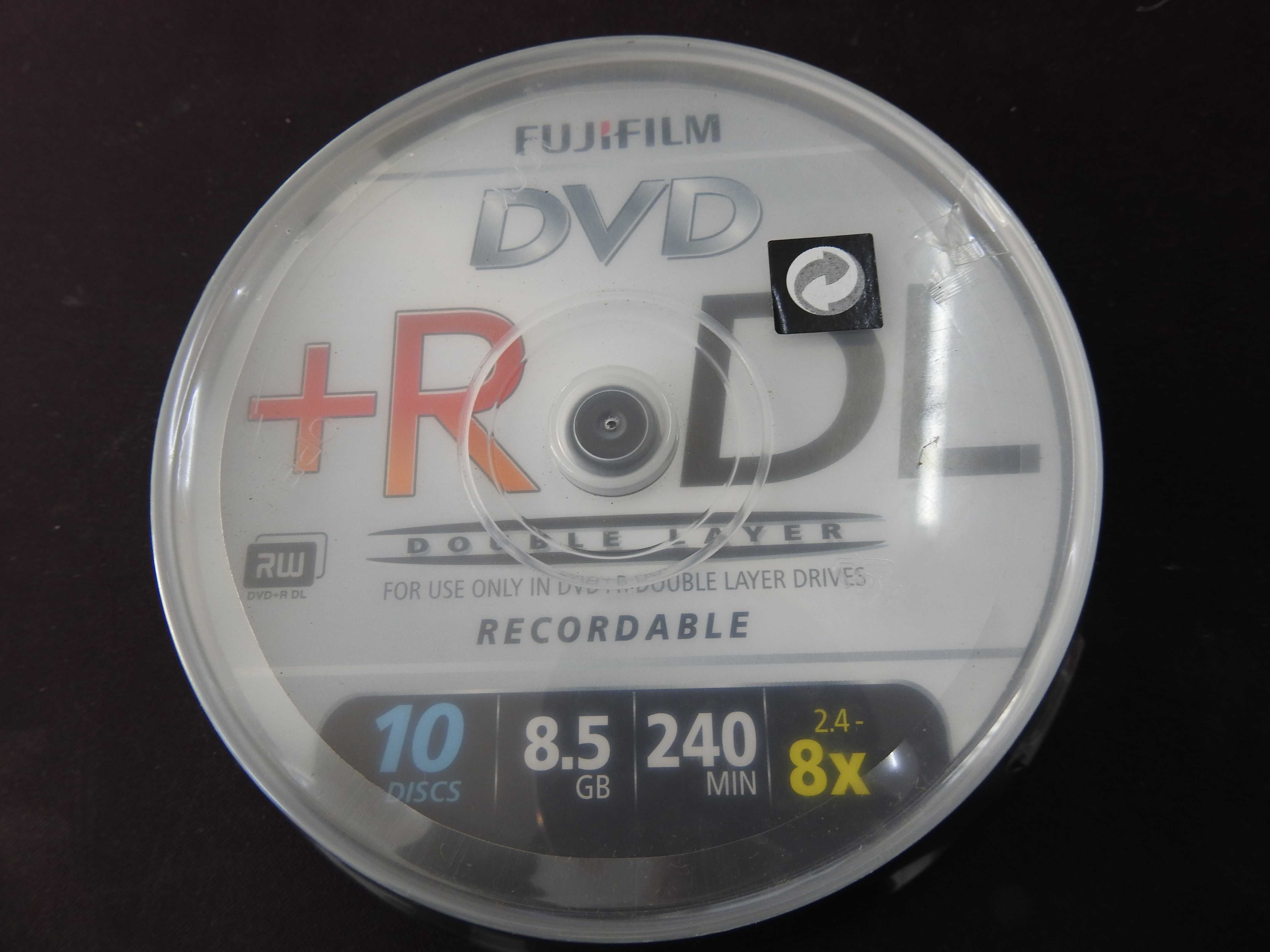 FUJIFILM 10 DISCOS UNIDADES
DVD + R DL
DOUBLE LAYER RECORDABLE