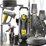 MYJKA Ciśnieniowa KARCHER HD 5/15 C Plus, SZCZOTKA do kostki, 2x dysze