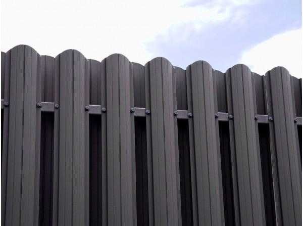 Забор с металлического штакетника под ключ. Фундамент, Ворота, Калитка