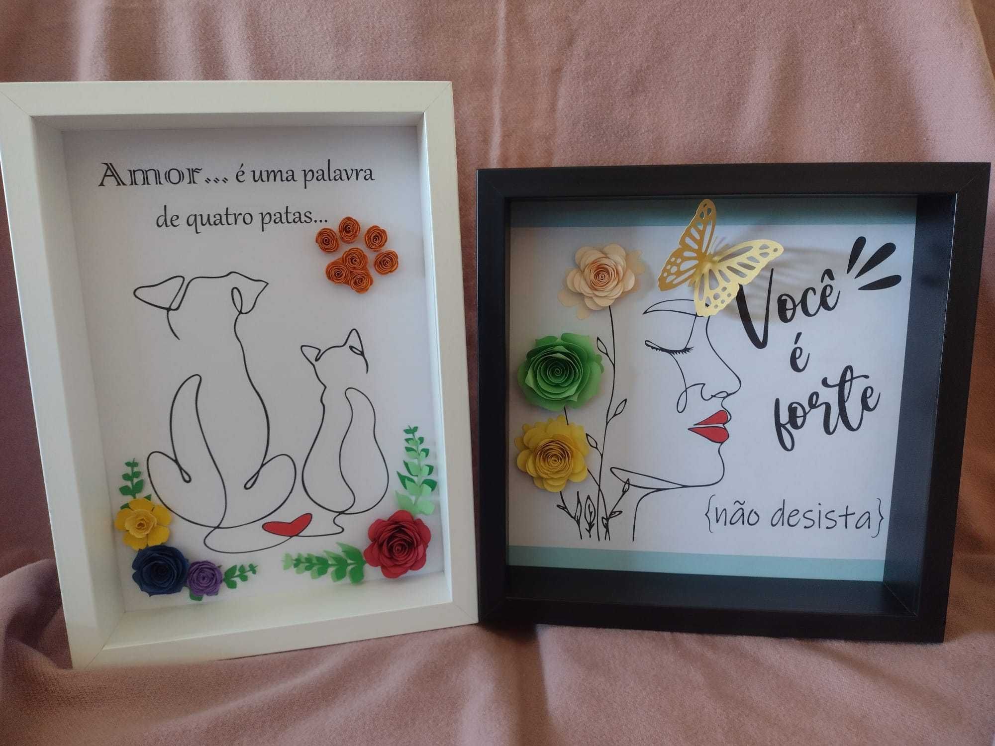 Quadros artesanais personalizados