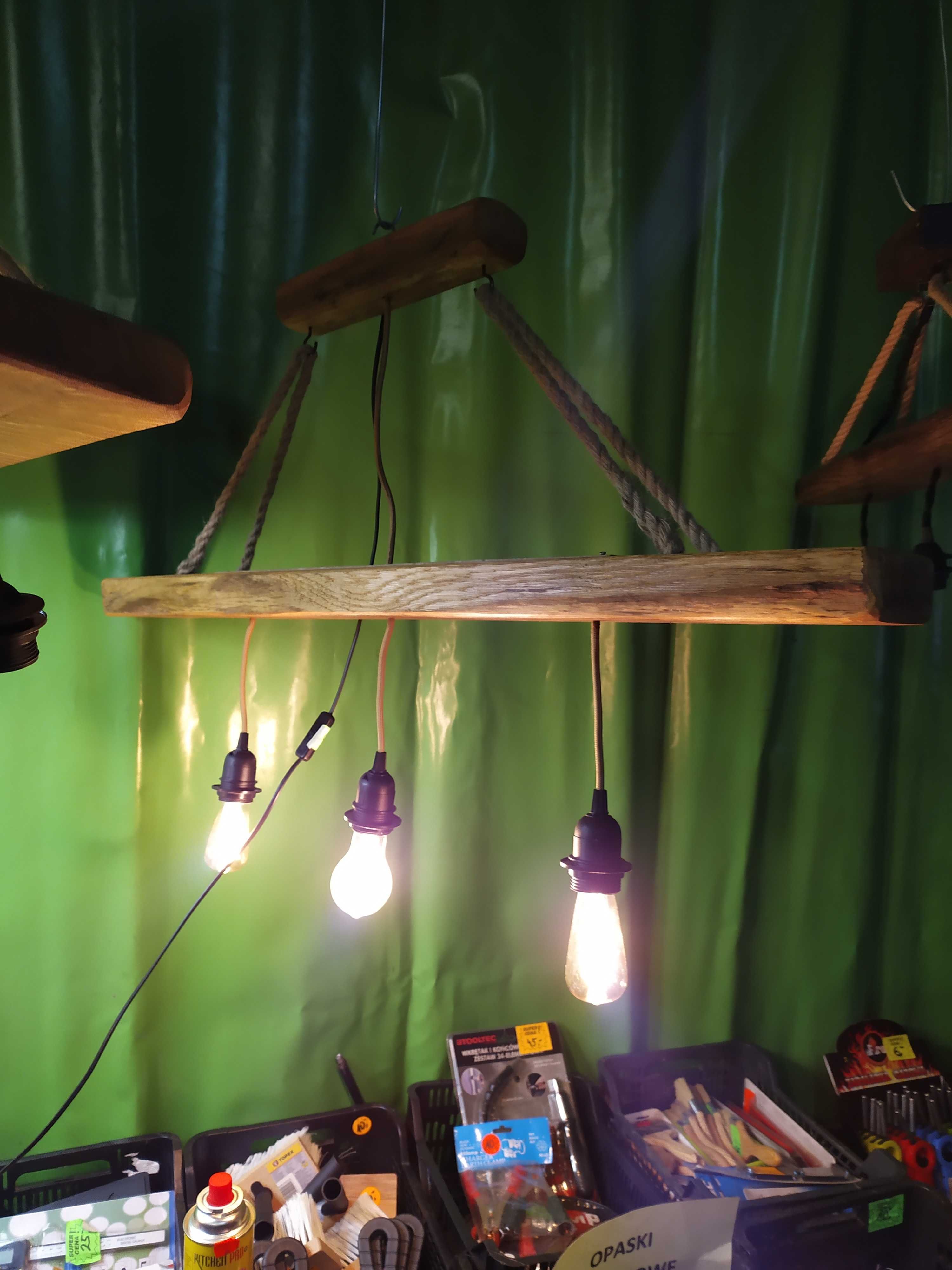 Lampa lite drewno dąb