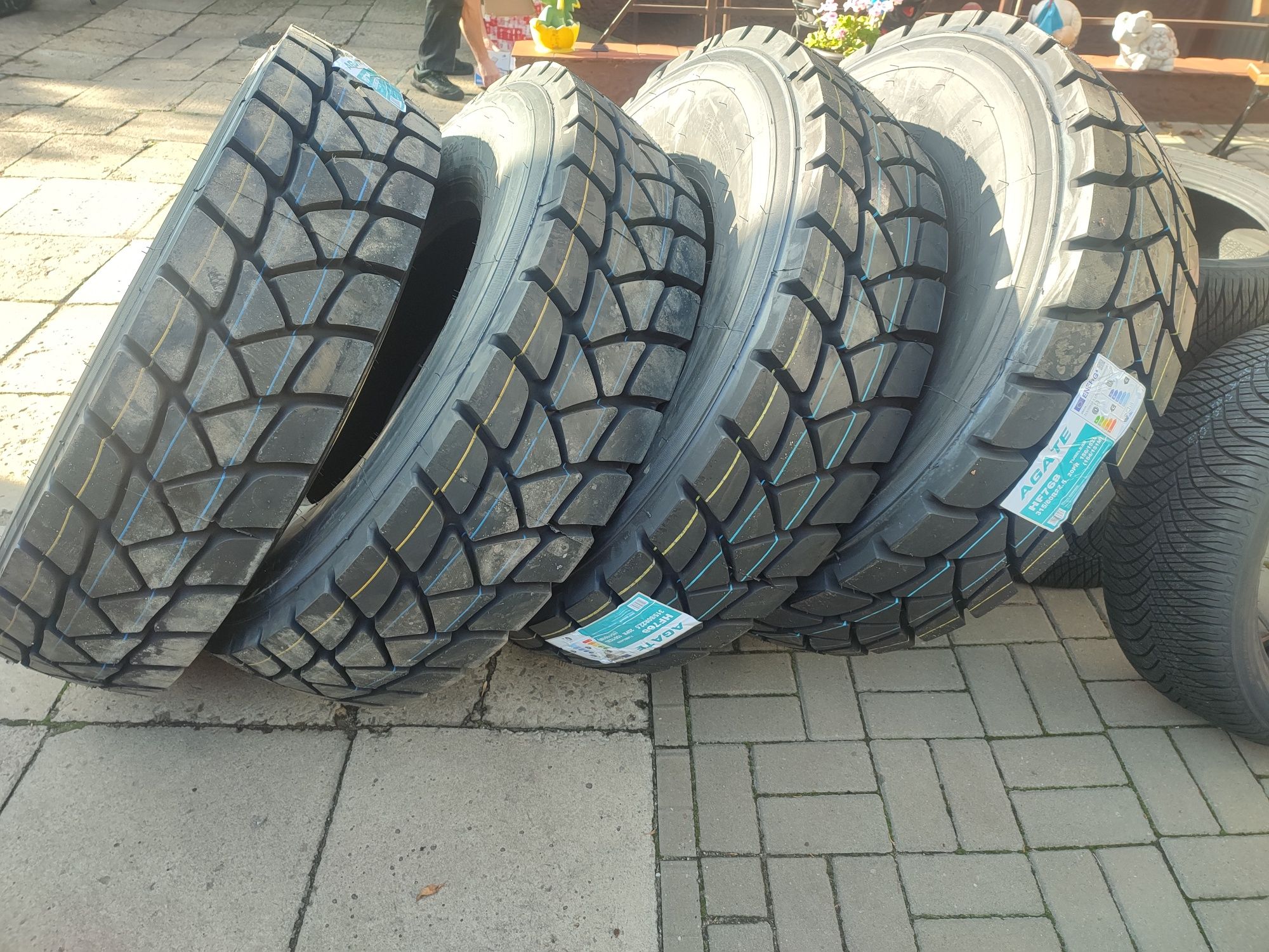 [880 netto] 315/80r22.5 Agate HF768 Opony Budowlane Ciężarowe Mocne