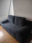 Sofa rozkładana granatowa