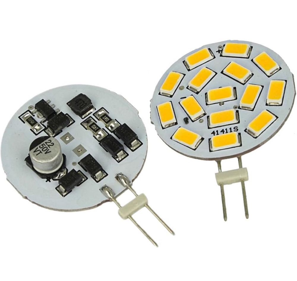 2 X G4 LED 12 V 24 V możliwość ściemniania, 3,5 W 350 lumenów