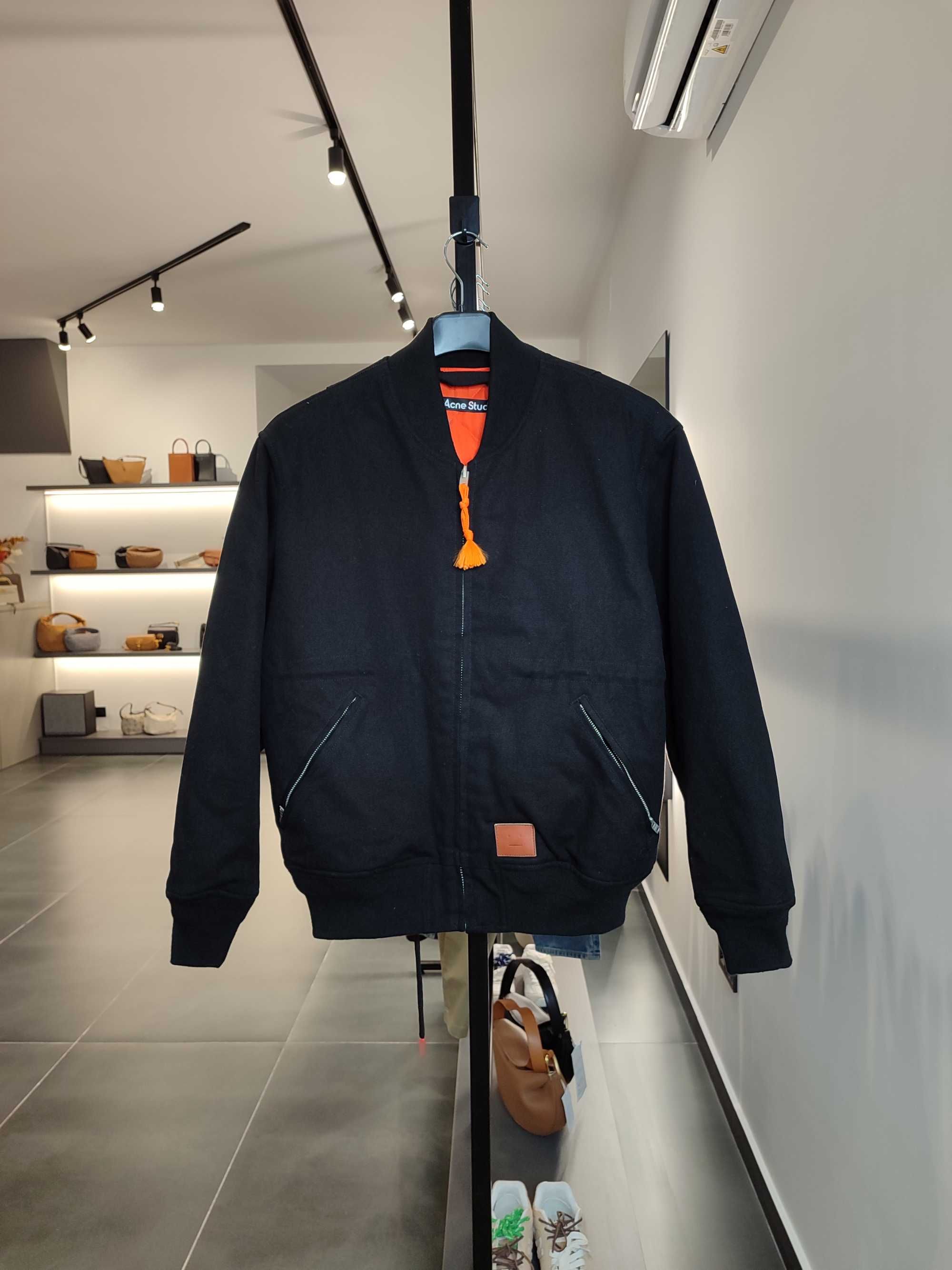 Бомбер Acne Studios Cotton Bomber Jacket Black