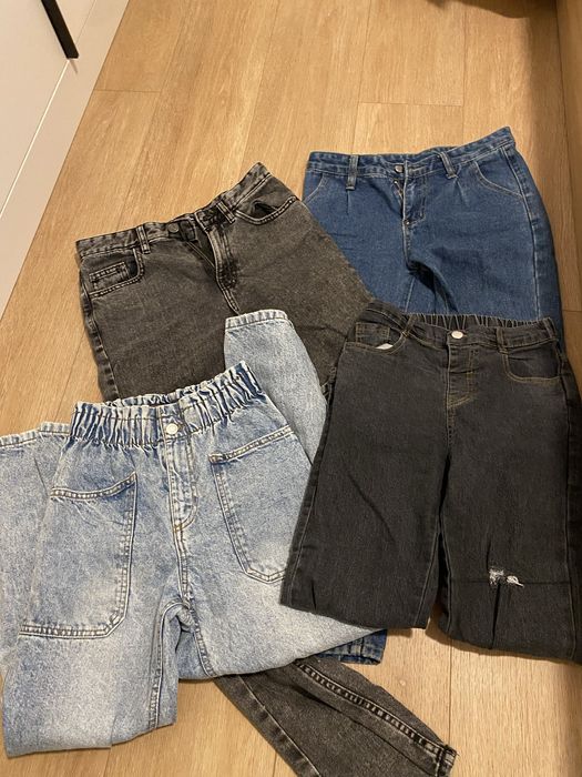 4 pary spodni 10-13 lat zara shein sinsay