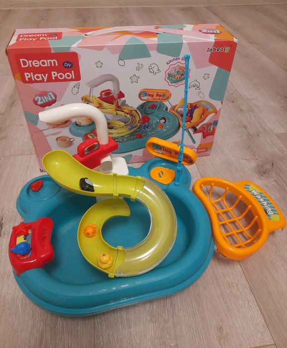 Конструктор Sluban,детская раковина с водой,бассейн,автобус