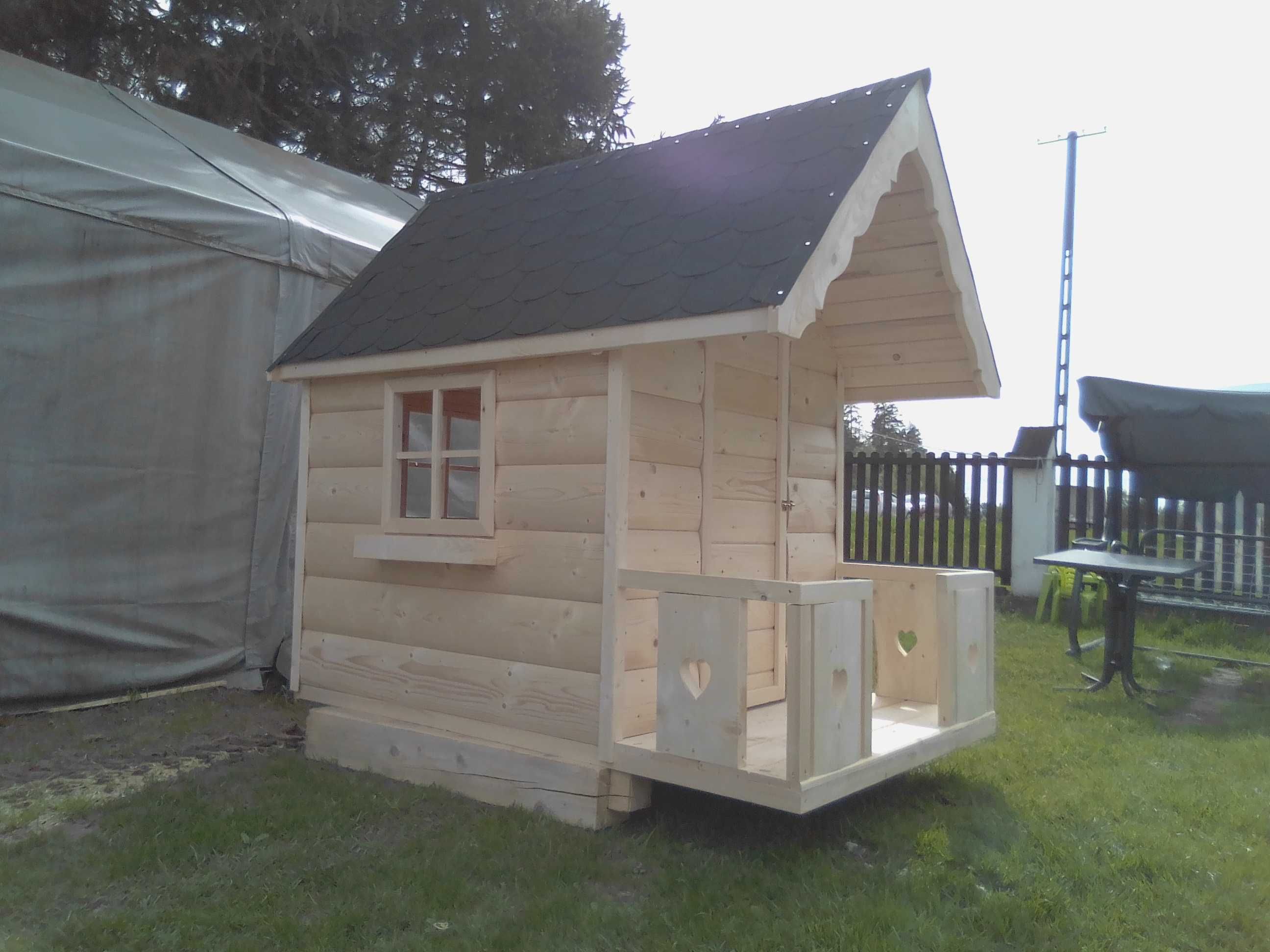 Domek drewniany dla dziecka Stylowy Regionalny piękna ozdoba ogrodu!