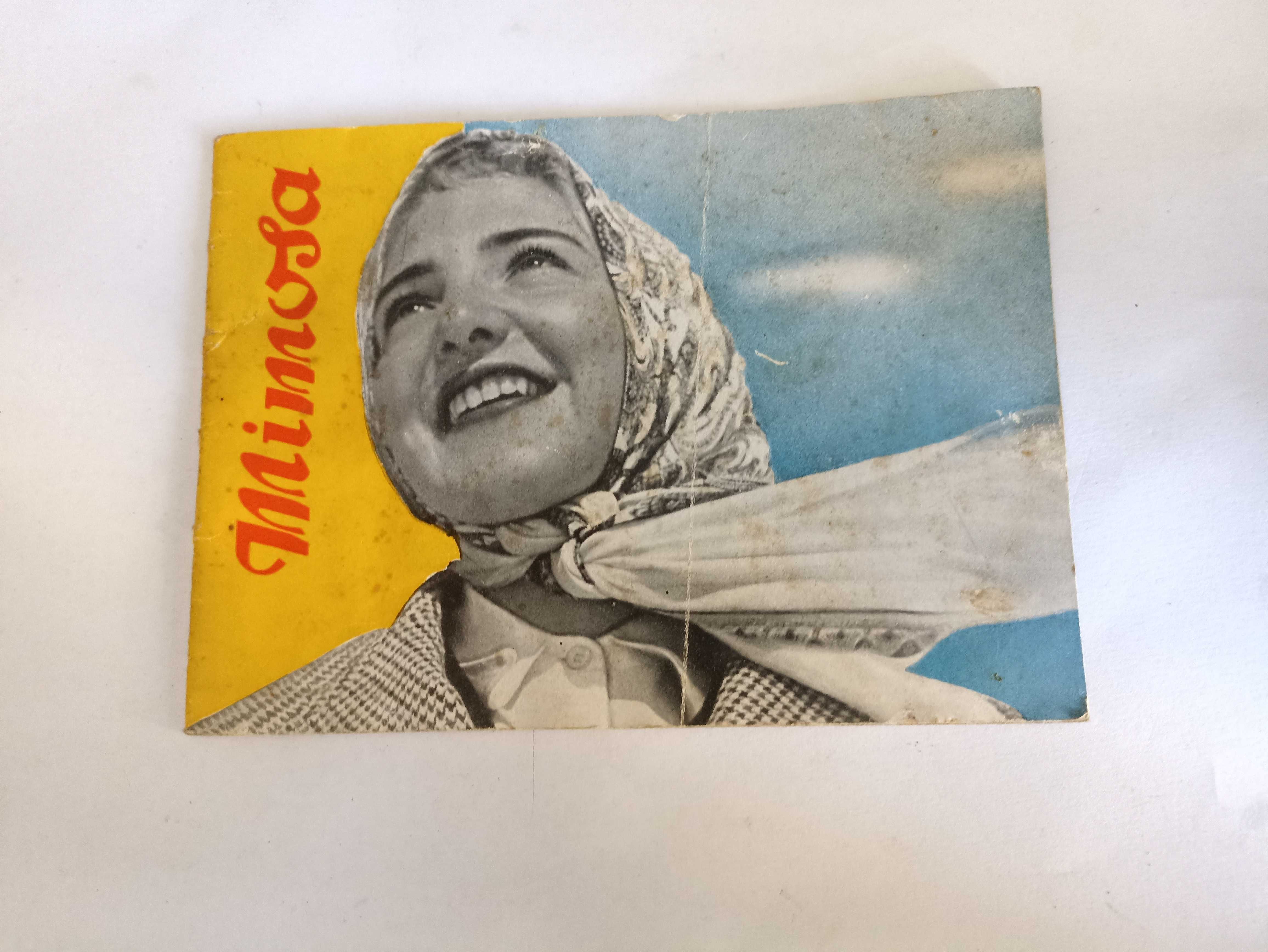 Stary, kolekcjonerski folder/katalog fotograficzny Mimosa