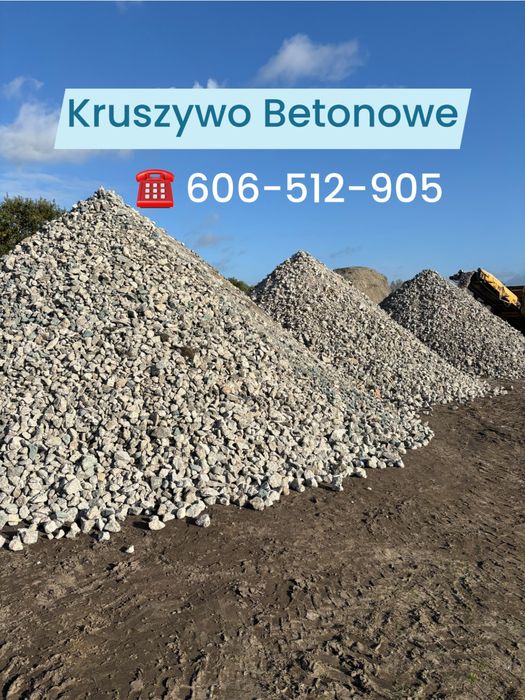 Kruszywo betonowe przekrusz gruz betonowy kruszony na utwardzenie dróg