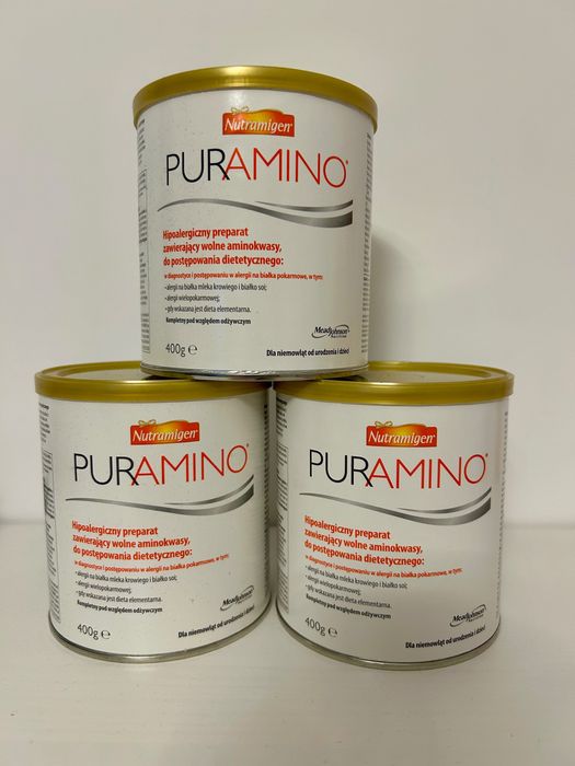 3x mleko Nutramigen Puramino