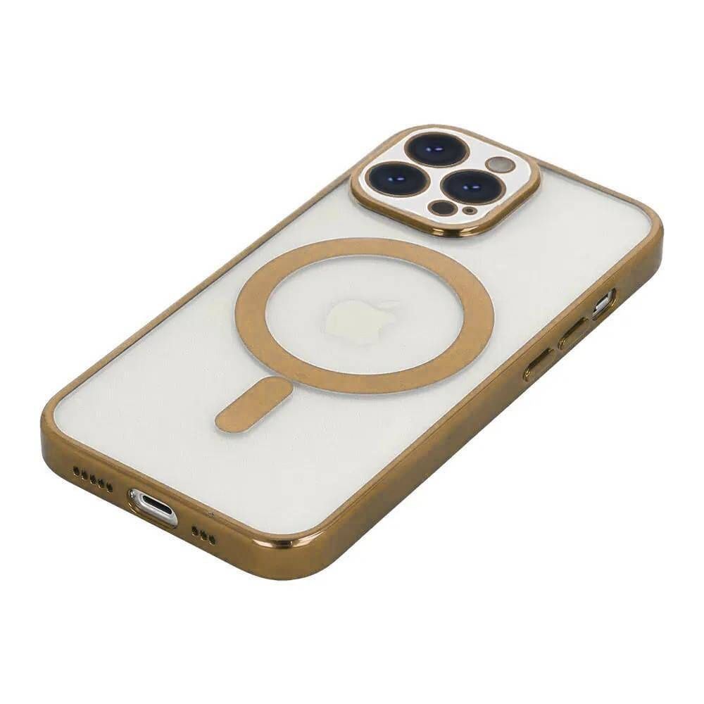 Etui do iPhone 12 MagSafe Case z osłoną aparatu złote