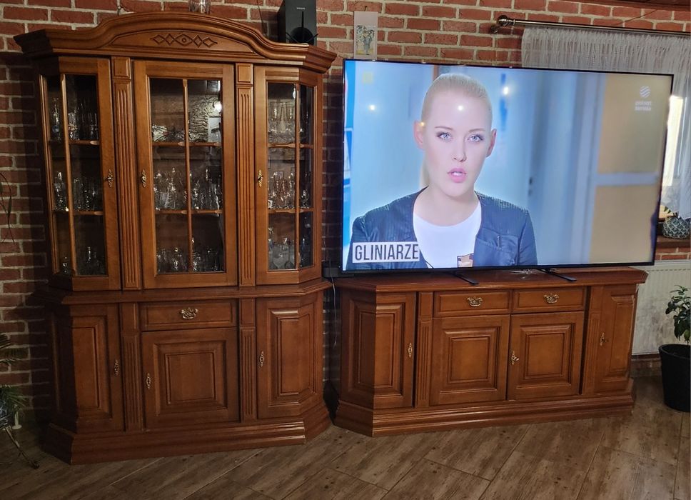 Meble salon komoda, komoda z nadstawką witryna