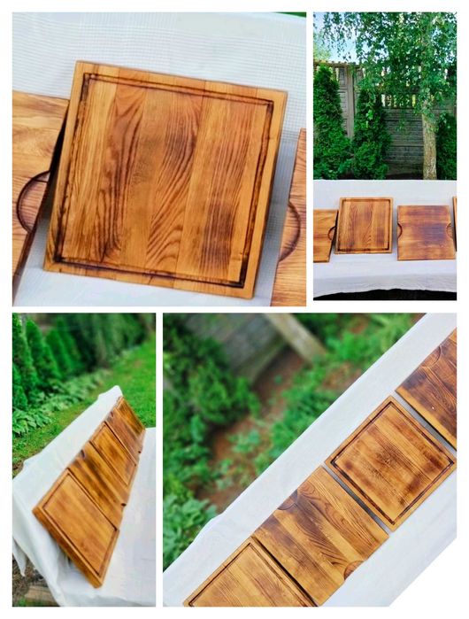 Stolnica drewniana dębowa, deska do krojenia