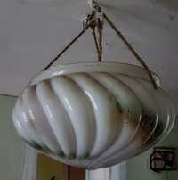 Lampa żyrandol klosz Art Deco