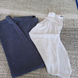 Spodnie cygaretki letnie Orsay S/M plus bluzka