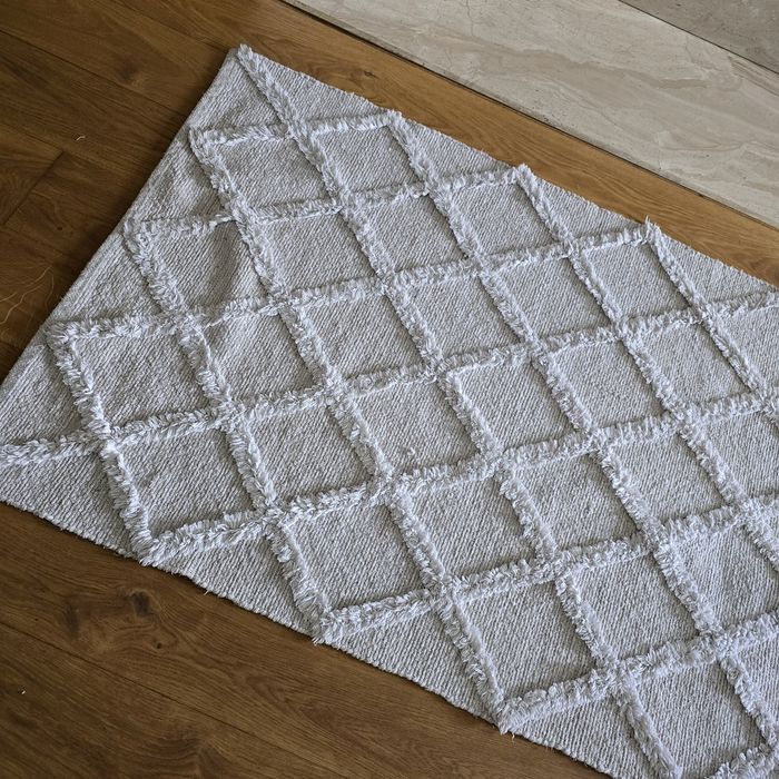 Dywan dywanik w stylu scandi boho 118x76 cm można prać w pralce