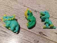 Dinozaury z jajek kinder joy 3 sztuki