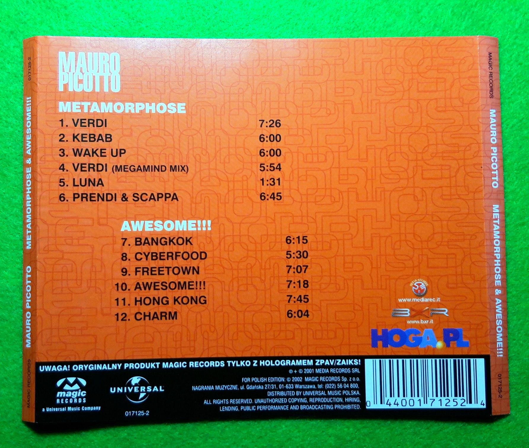 Mauro Picotto – Metamorphose & Awesome!!! (CD, 2002)