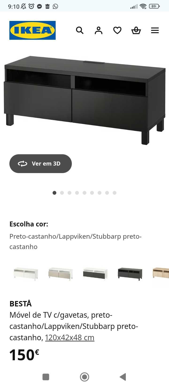 Móvel base tv sala ikea