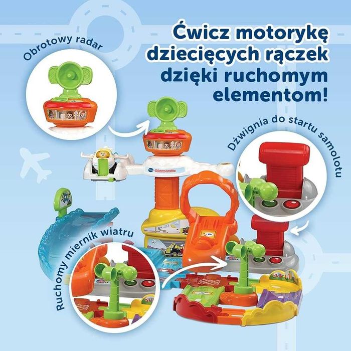 Vtech Tut Tut Autka Odlotowe lotnisko + samolot 61241