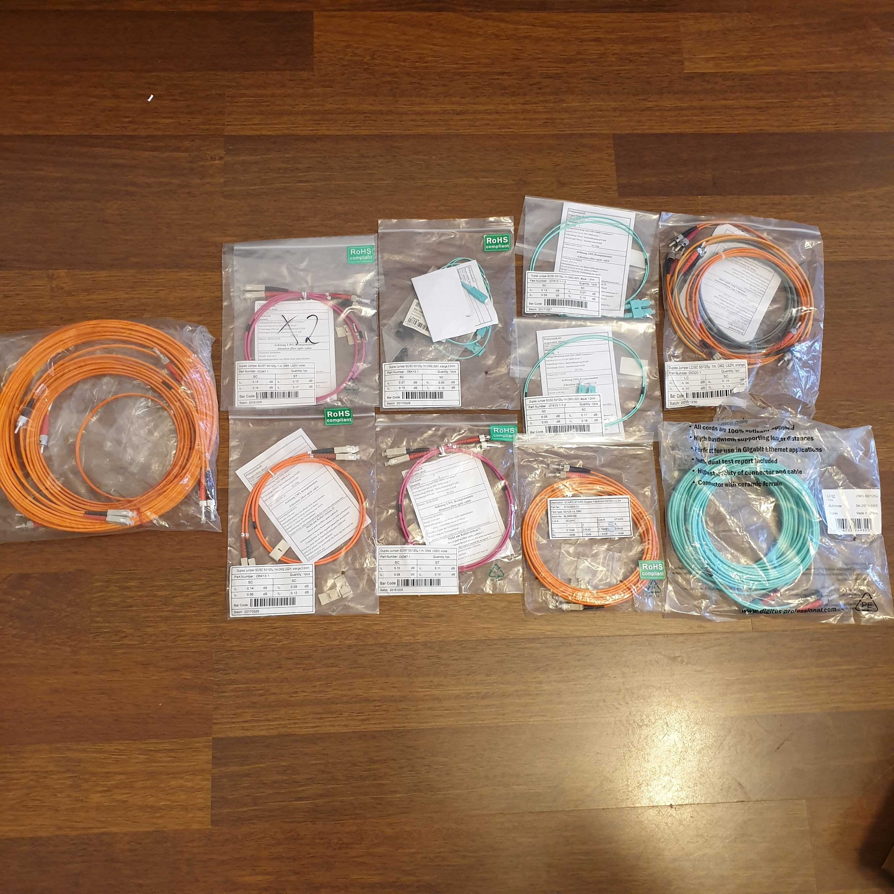 Kabel światłowodowy (Patchcord) sc/sc sc/st lc/st st/st