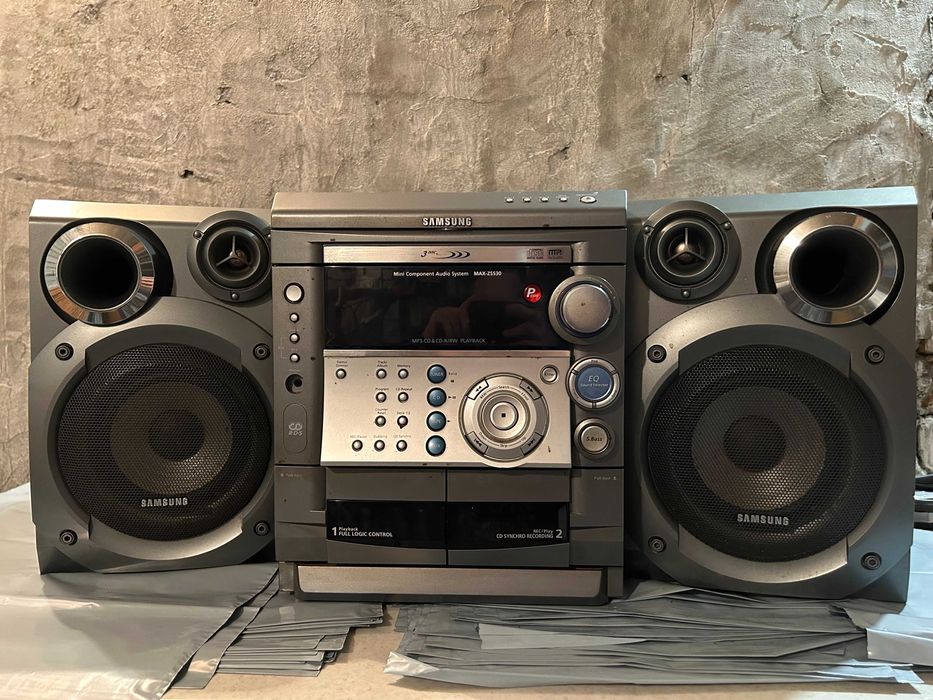Wieża samsung max-zs530 dwa głośniki zestaw stereo