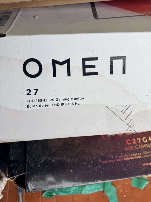 Monitor OMEN 27 FHD 165hz 2 meses de uso, com garantia.