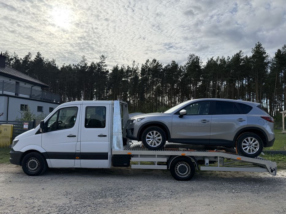 Wynajmij wypożycz autolawete lawetę Mercedes Sprinter 7 miejsc