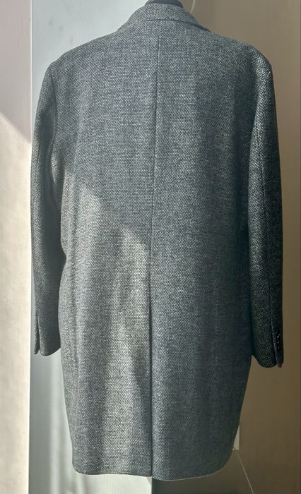 Напіввовняне твідове чоловіче пальто marks & spencer