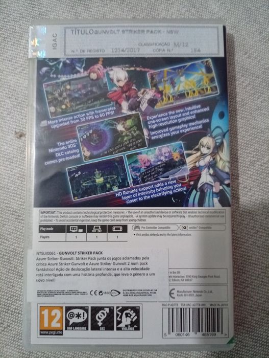 Azure Striker Gunvolt Striker Pack Switch