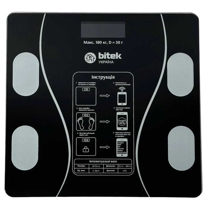 Фитнес весы диагностические Smart до 180 кг BITEK BT-1605