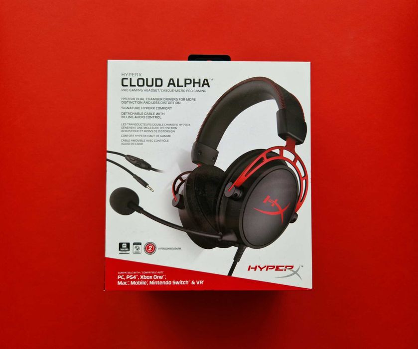 Słuchawki Kingston HYPERX Cloud Alpha (HX-HSCA-RD/EM) - JAK NOWE