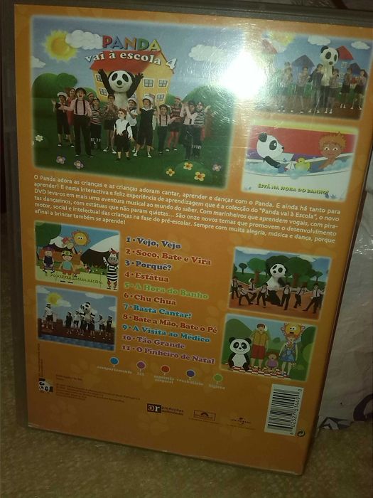 panda vai a escola DVD 4 -portes grátis