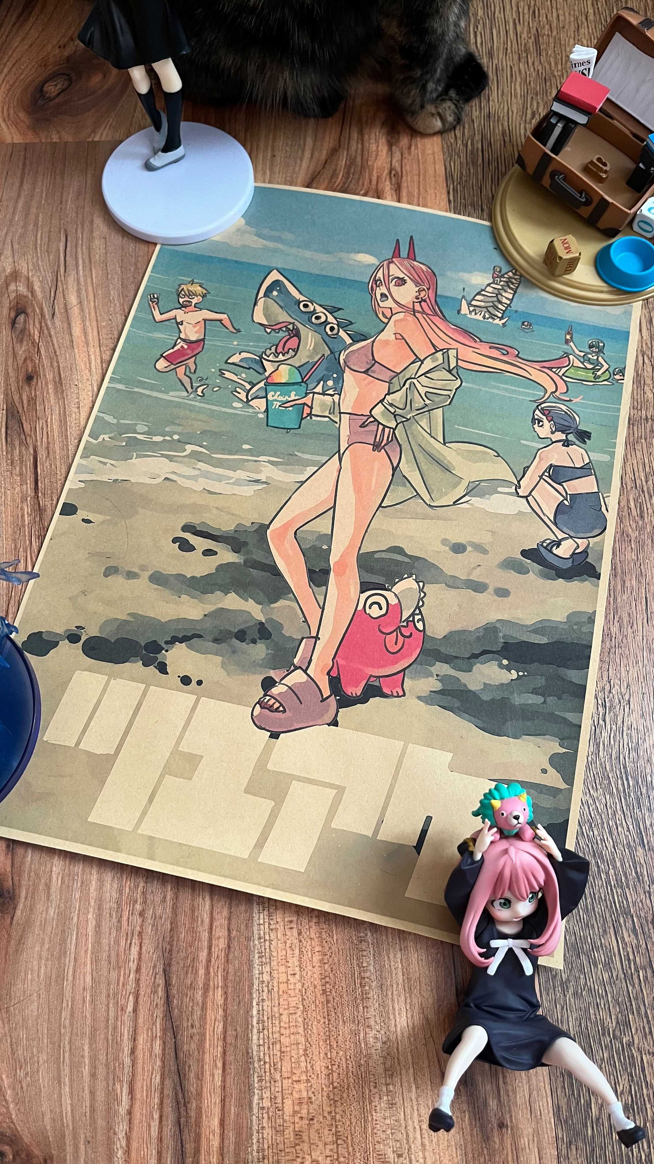Плакат (постер) Аніме "Людина бензопила" А3 (42х30) ТОП Якість