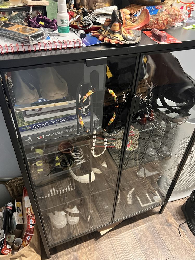 RUDSTA Witryna, antracyt  gablotla Ikea szklarnia